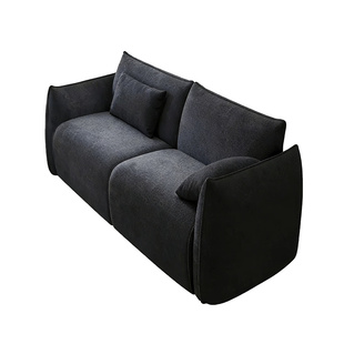 包豪斯暖岛沙发客厅直排沙发双三人位公寓民宿复古小户型布艺沙发