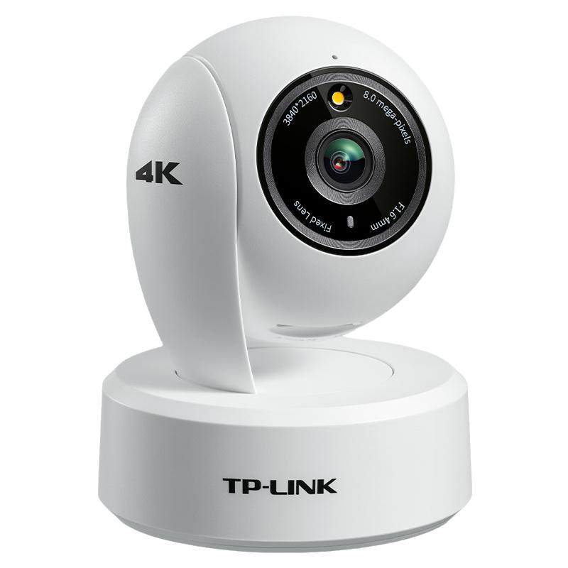 TPLINK 4K婴儿哭声监测摄影头 高清800万无线监控 宝宝宠物手机看护监视器 远程语音对讲家用客厅卧室摄像头