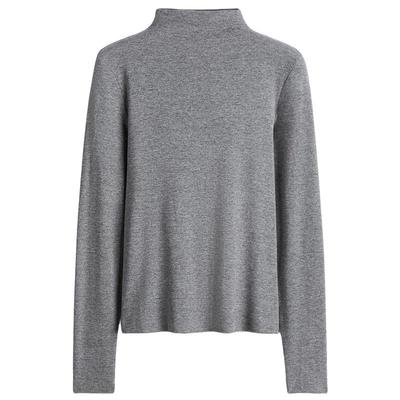 HM女装T恤2025年冬季新款内搭修身高领长袖保暖打底上衣1307934