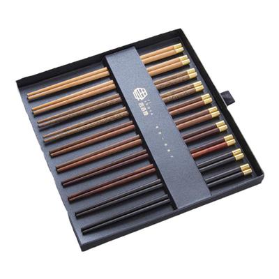 吉洛雅一人一筷五色用餐红木筷子