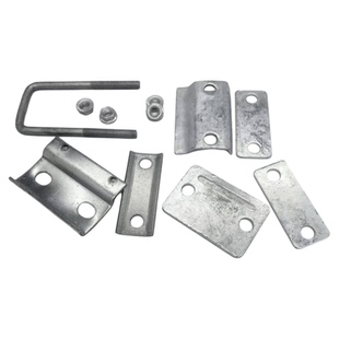 新型防水光伏板固定卡扣  双孔折弯u型压板  太阳能光伏支架配件