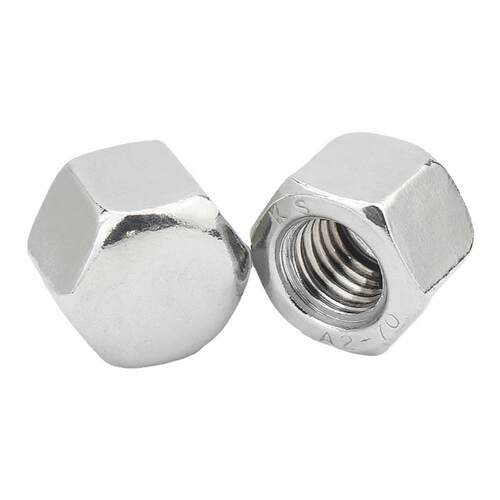 矮型盖形螺母304不锈钢六角盖帽盲孔装饰丝螺帽矮头盖型M3M5-M20