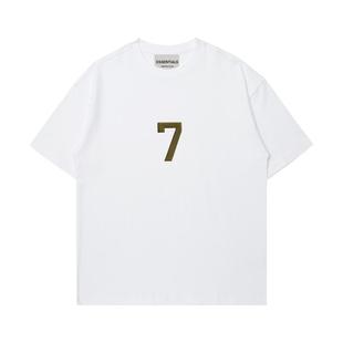 ESSENTIALS MOVIE官方短袖男夏季男女情侣数字7休闲纯棉T恤