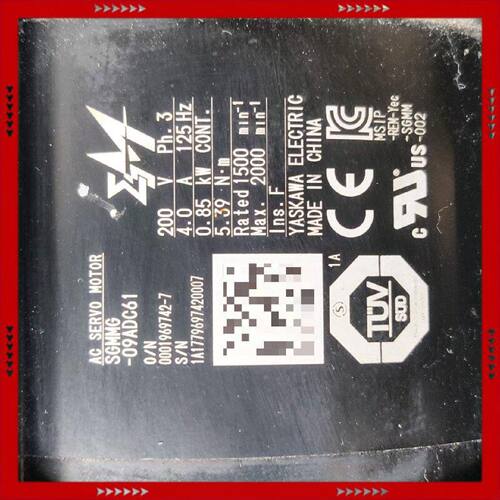 【问价】SGM7-09ADC61  安川七系伺服电机 0.85kw