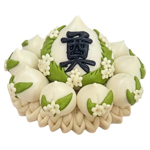 祭祀祭拜先祖贡品清明祭奠字传统花饽饽三七五七周年花馍黄面枣馍