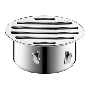 不锈钢天台地漏防堵网110下排水管道口过滤网屋顶天沟罩雨水篦子