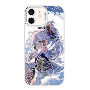 原神魈手机壳神里绫华雷神仆人温迪少女适用苹果17彩银磁吸iphone16二次元小米14红米k80华为m70一加13iQOO12