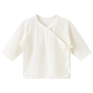 莫代尔婴儿和尚服睡衣0-3月6新生儿产房无骨上衣服初生宝宝春夏季