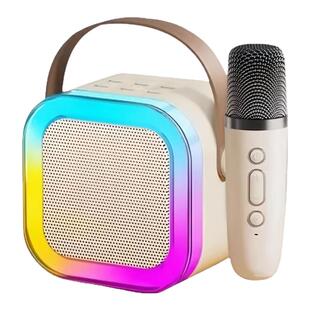 k12单双麦mini多功能K歌音响无线蓝牙音箱麦克风一体机唱歌话筒
