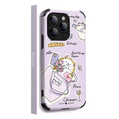 帆布包猫咪适用苹果17pro手机壳ip14小羊皮13原创卡通puls防摔ip16保护套12可爱11女款15promax高级感爆款xr