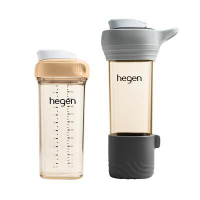 Hegen海格恩大容量随行杯儿童外出家用喝水杯子450ml刻度直饮水壶