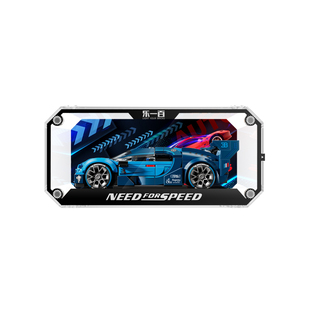 POP适用乐高speed超级赛车77253布加迪Vision GT跑车亚克力展示盒