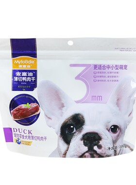 麦富迪狗狗零食薄切鸡肉干鸭肉干