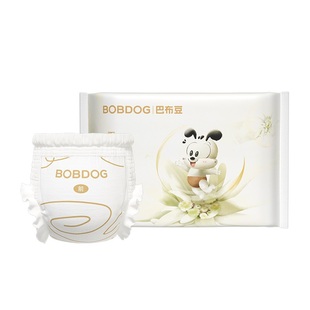 巴布豆雪域极光 婴儿纸尿裤拉拉裤亲肤极地珍萃4片试用装S-3XL码