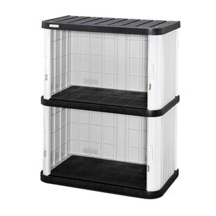 爱丽思户外鞋柜防晒防水室外储物柜庭院阳台家用门口鞋盒防雨鞋架