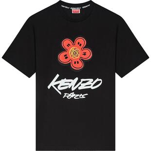 【季末特惠】KENZO 男女同款花朵图案T恤衫