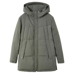 流石男装冬装高端连帽中长款羽绒服男士新款冬季夹克外套男生保暖