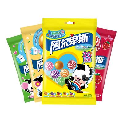 阿尔卑斯棒棒糖圣诞节牛奶糖喜糖