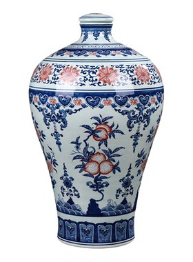 仿古陶瓷酒瓶景德镇手绘青花复古