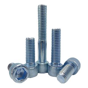 12.9级镀锌内六角螺丝高强度圆柱头杯头螺栓M3M4M5M6M8M10M12-M24