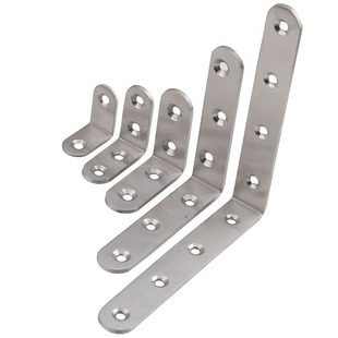 不锈钢角码90度直角铁板层板托L型码厚木板桌椅橱衣柜固定三角铁