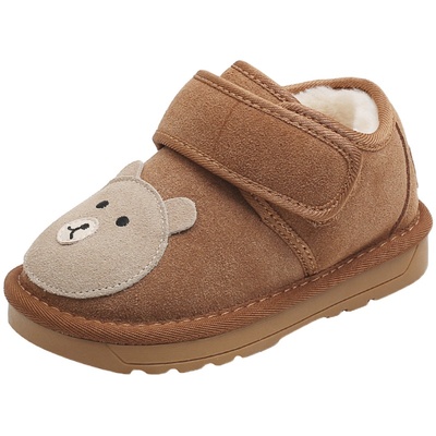 卡通儿童冬季雪地靴低帮保暖