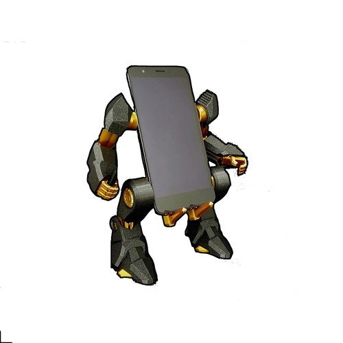 机械外骨骼风格机甲高达炫酷手机支架桌面摆件3D打印组装模型定制