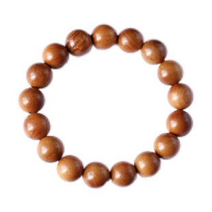 老料桃木六字真言佛珠手链男 手工雕刻盘珠木佛珠手串饰品