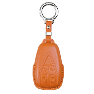 长安cs75plus钥匙套真皮CS55逸动univ欧尚X5cs35壳unit车钥匙包扣