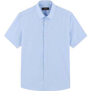 【格纹易打理】雅戈尔男士春夏新款官方商务休闲纯棉短袖衬衫男