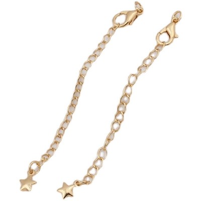 18k包金镀真金延长链4款保色配件