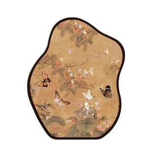 中古风百蝶图装饰画摆件高级感宋代美学桌面摆台画框小众艺术挂画