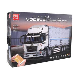 宇星模王旗舰店MOC荒川货柜大卡车成人高难度遥控积木汽车拼装