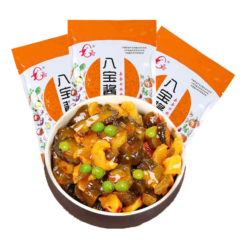 八宝酱瓜条酱黄瓜蜜汁脆瓜腌制黄瓜菜手工酱菜早餐咸菜下饭菜批发