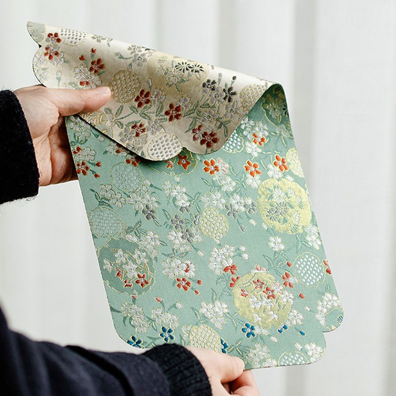 中式碎花防水茶席锦缎织造干泡垫桌布刺绣隔热布艺餐席垫茶道配件