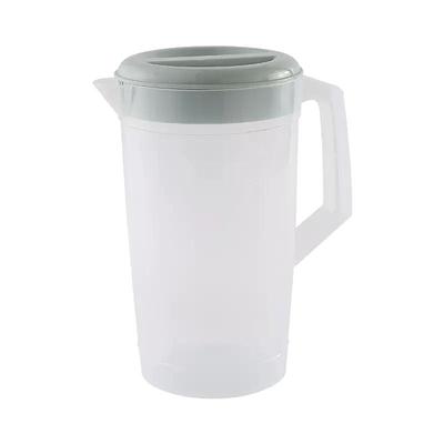 塑料冷水壶超大容量凉开水壶耐高温家用奶茶店量杯带盖商用