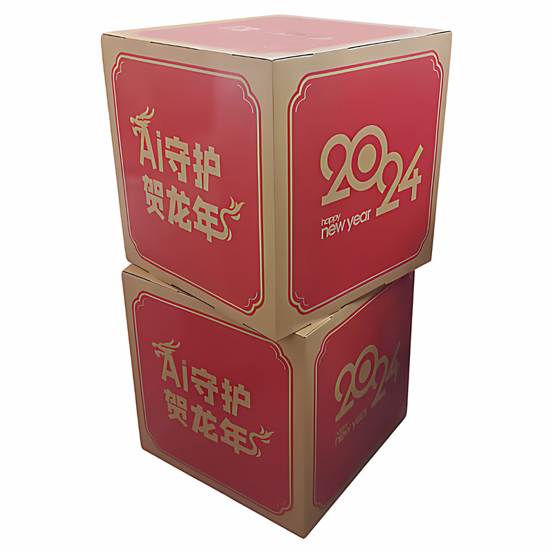 定制促销纸堆头插扣式组装