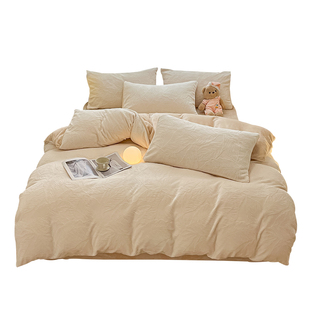 冬季雕花牛奶绒被套单件加厚加绒双面绒珊瑚绒被罩150x200x230cm