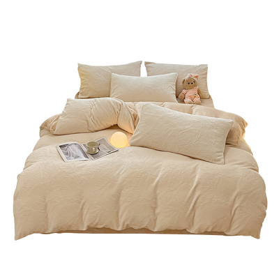 冬季雕花牛奶绒被套珊瑚绒被罩