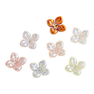 【30颗装】海蒂人鱼姬15MM直孔立体花瓣DIY手机链挂饰配件串珠