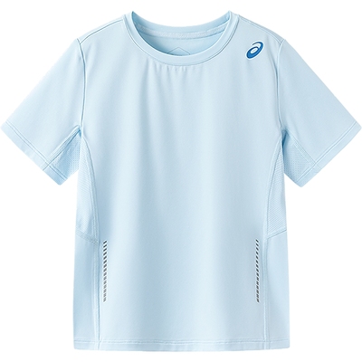 ASICS/亚瑟士童装25年夏季新款男女童运动吸湿短袖T恤飓风秒干衣
