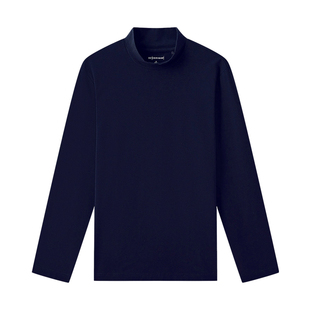 十如仕男女可穿丝光长袖T恤半高领高智风吸光发热内搭纯色打底T16