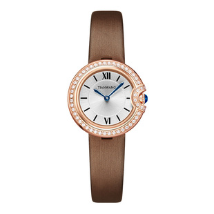 天王永恒之星系列女士手表官方正品时尚轻奢气质皮带石英表31324