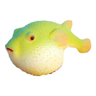 仿真海洋动物河豚鱼玩具海豚八爪鱼鱿鱼小丑鱼海马乌贼软胶鱼模型