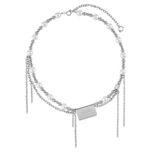 【鹭卓同款】BLACKHEAD/黑头标签装饰串珠项链情侣520礼物