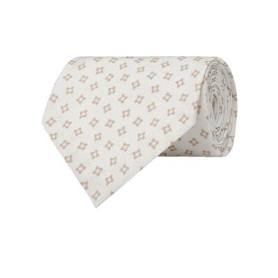 Suitsupply米白色丝绸男士领带
