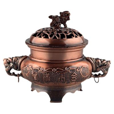 仿古铜色合金檀香熏香炉盘香炉