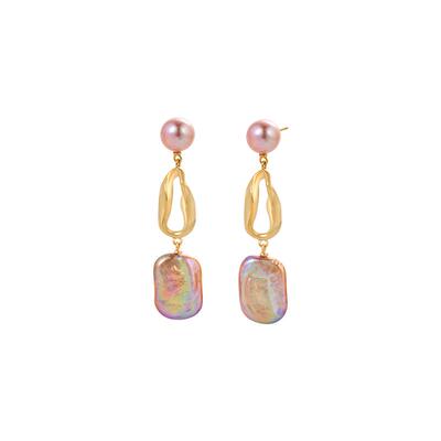 安铂洛利巴洛克珍珠耳环