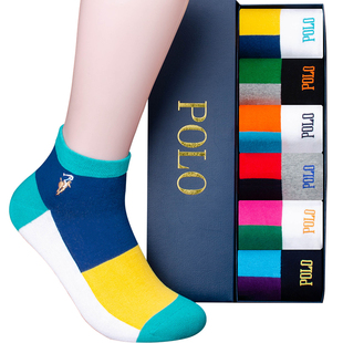 polo袜子男短袜子男士四季通用男袜纯棉全棉防臭袜子男款短款保罗