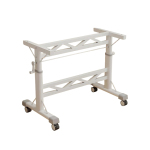 手摇式可升降桌腿茶几支架可调节书桌台面架子小尺寸桌脚带滑轮